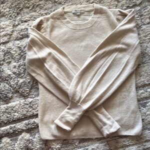 Madewell Ivory Ribbed Sweater